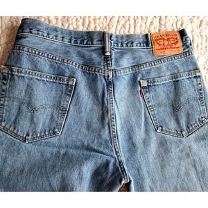 Vtg 90s Levi's 550 Relaxed Fit‎ Straight Blue Denim Cotton Jeans Men's 36x32